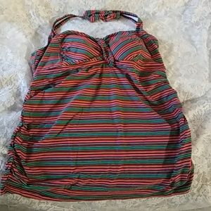 Beach bump ( maternity) halter tankini top